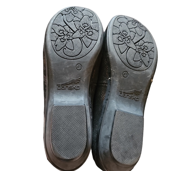 Dansko sz 41 black metallic copper clog shoes sz 11 SH10 - Picture 5 of 6